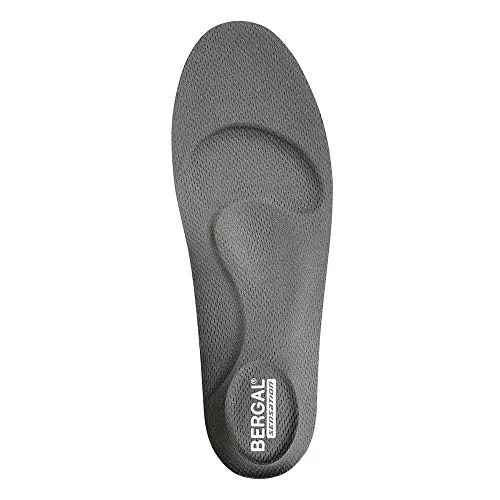 Bergal 87079 Sensation 3D Einlegesohle aus elastischer Funktionsfaser Dämpfung, Groesse 39, schwarz