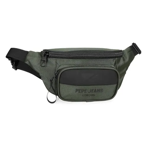 Pepe Jeans Bromley Gürteltasche, Grün, 30 x 13 x 5 cm, Polyester, grün, Talla única, Hüfttasche