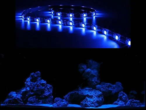 creative lights AQUARIUM MONDLICHT, LED LICHTLEISTE 90 CM FLEXI-SLIM BLAU KOMPLETTSET