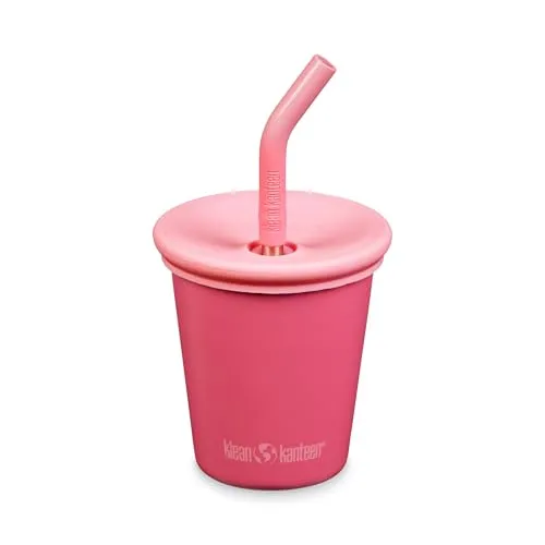 Klean Kanteen Kid's Kanteen Steel Cup Straw Lid