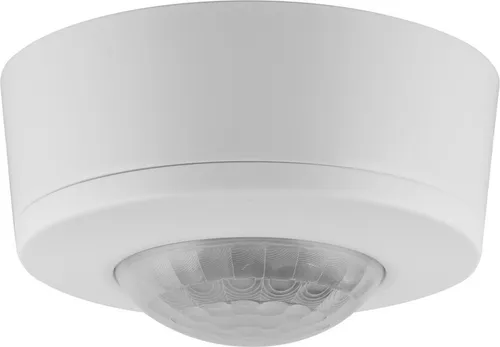 LEDVANCE Sensor Ceiling 360°, IP44, Bewegungsmelder - Bewegungsmelder für Deckenmontage mit 360° Erfassungsradius und IP44 Schutzklasse. Ideal für Innenräume wie Treppenhäuser und Keller, sorgt für hohe Energieeinsparung.