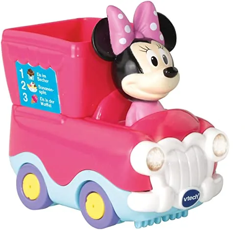 Vtech 80-512104 TUT TUT Baby Flitzer - Minnies Eiswagen, Babyautos, Mehrfarbig