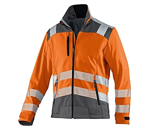 KÜBLER REFLECTIQ Softshell Jacke PSA 2 - Arbeitskleidung & Uniformen, ergonomisch geschnitten mit Bewegungszonen für optimale Bewegungsfreiheit und Schutz bei der Arbeit.
