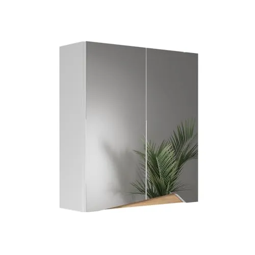 Vicco Badezimmerspiegelschrank Marelle, Weiß/Artisan 60 x 67 cm