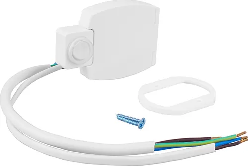 DesignLight Möbelsteckdose IP44 mit Schalter und Klappe, weiß - Steckdose für Badezimmer mit Schutzart IP44, spritzwassergeschützt und ideal für sichere Stromversorgung. Inklusive Schalter und Klappe für zusätzlichen Komfort.