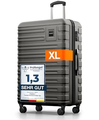 Produktbild Travely Polycarbonat Koffer Groß 77cm XL