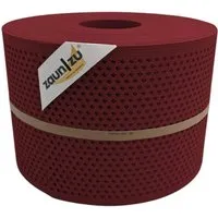 zaun zu® Sichtschutz Rille Gelocht Diamant Muster - Bordeauxrot 50m - Gartenzäune: Rille gelocht Sichtschutzstreifen mit Diamant-Lochmuster, ideal für Doppelstabmatten, in 19 cm Höhe für optimalen Sichtschutz.