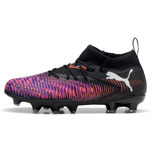 Puma Future 8 Match FG/AG Kinder - schwarz - Fußballschuhe für kreative Spielmacher, mit leichtem Mesh-Obermaterial für optimale Passform und 360-Grad-Aggilität für müheloses Dribbeln.
