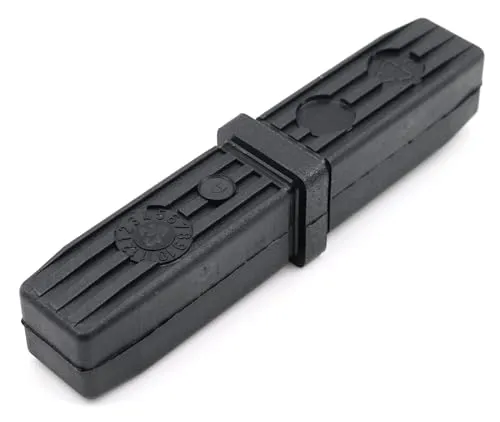 Produktbild Design61 2er Set 2-Wege Steckverbinder Rohrverbinder für Vierkantrohre 20 x 20 x 1,5 mm