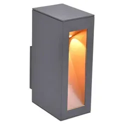 Wandleuchte Außenlampe Alu Fassadenleuchte anthrazit LED - Lampen - Elegante 7W LED-Außenwandleuchte in Anthrazit, IP44 spritzwassergeschützt, ideal für gemütliches Licht an Ihrer Haustür.