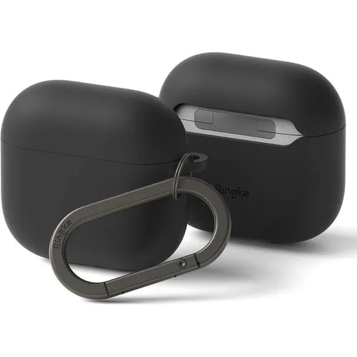 Ringke Silicone Case for Apple AirPods 4 - Black (Ladecase Hülle) (26464-0)