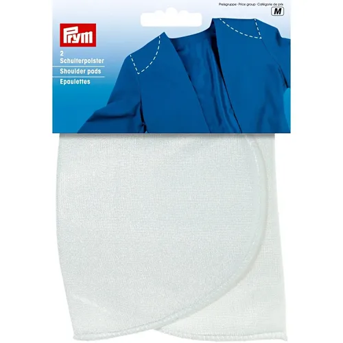 Prym 993860 Schulterpolster Halbmond PA S weiß
