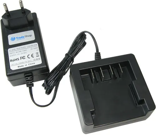 Trade-Shop 24V Li-Ion Akku Ladegerät Ladestation kompatibel mit Greenworks G24B2 G24AB G24CS25 G24CSK2 G24HT G24HT56 G24LT28 G24PH51 G24PS20 G24PS20K2