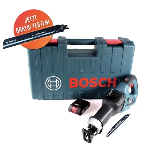 Bosch GSA 18V-32 Akku Säbelsäge Set mit 2,0 Ah Akku und Koffer