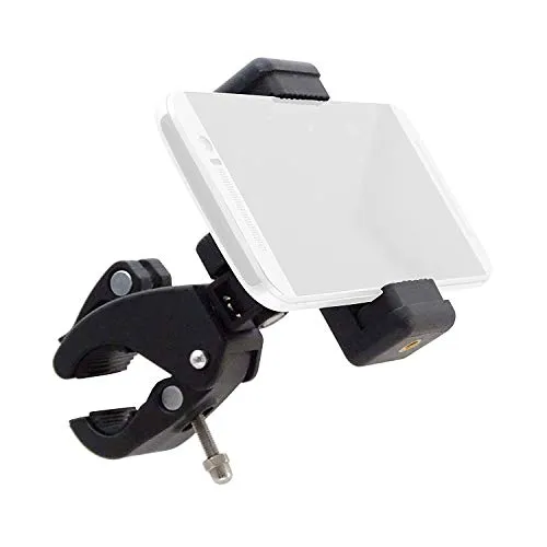 keepdrum Variable Smartphone Halterung - Anschraubbar, Schwarz - KFZ Einbau mit schnellem Einsetzen und Herausnehmen des Smartphones für eine sichere und praktische Nutzung im Fahrzeug.