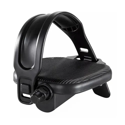 MVTEK Fahrradpedale für Heimtrainer – Ergonomisches Nylon-Pedal mit verstellbarem Riemen