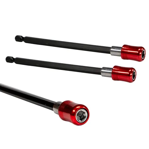 Beast Bithalter 3er Set Magnetbithalter 150mm langer Schnellwechsel Magnet Bithalter, (3-tlg), mit Verriegelungsmechanismus