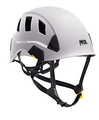 Petzl H43587 Vent Helm mit Dual-Kinnband und Belüftung, Weiß