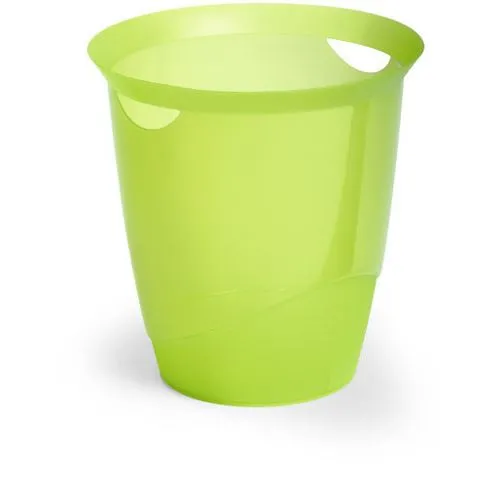 Durable Papierkorb TREND 16 Liter, lindgrün transluzent
