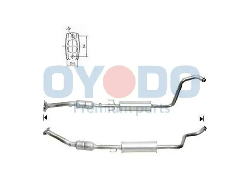 Produktbild Oyodo Katalysator Kat für TOYOTA Yaris Schrägheck (P1) Euro 3 (D3) D3