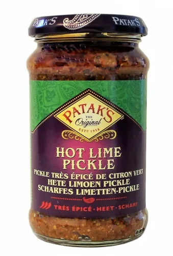 [ 283g ] PATAK'S Scharfe Limetten Pickles / Hot Lime Pickle