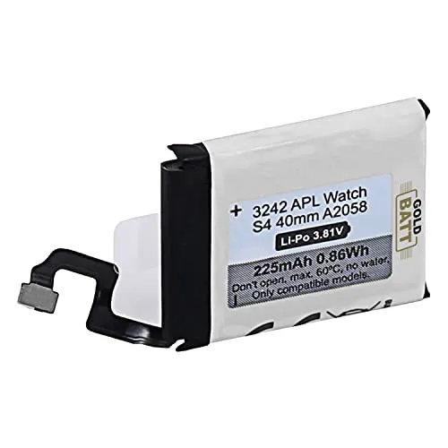 GOLDBATT Akku A2058 kompatibel mit Apple Watch für Serie 4/40 mm