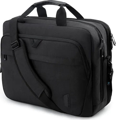 17,3-Zoll-Laptop-Aktentasche, Erweiterbar und TSA-freundlich - Hochwertige Aktentasche aus wasserabweisendem Polyester mit gepolstertem Laptopfach für optimalen Schutz. Ideal für Geschäftsreisen mit vielen organisatorischen Fächern und TSA-freundlichem Design für schnellen Sicherheitszugang.