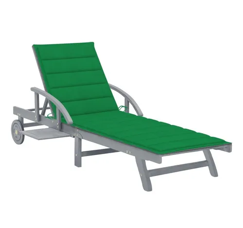 vidaXL Sonnenliege mit Auflage aus Akazie