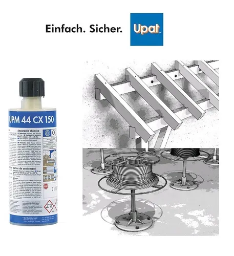 Upat Injektionsmörtel UPM 44 CX 150 ml - zweikomponenten Mörtel f. Ankerstangen