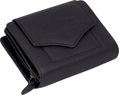 RFID Damen Geldbörse Portemonnaie Geldbeutel Damenbörse Leder Blau (528B)