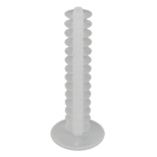 Stk Gerüststopfen 14x80 mm weiß-transparent Ringlamelle Stopfen Abdeckkappe 100