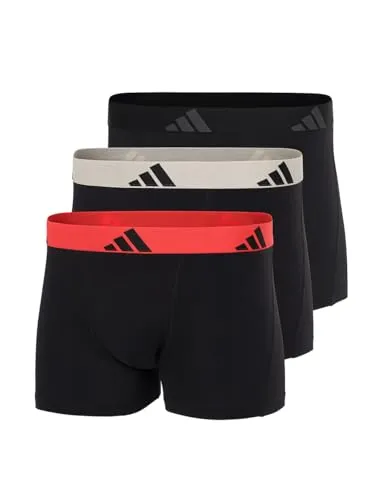 adidas Herren Trunk (3PK) - Bequeme Active Flex Baumwollshorts, XXL - Herren-Boxershorts im 3er Pack aus hochwertiger Baumwolle, bieten perfekten Komfort und Flexibilität für den ganzen Tag.