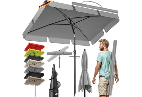 KESSER® Rechteckiger Sonnenschirm 200x125cm von Kesser