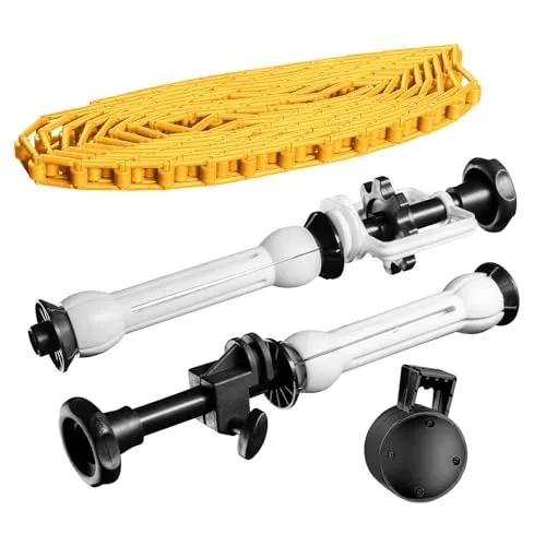 Walimex Hintergrundexpan mit Kette & Gewicht in Orange - Aufhängungen für Studio-Hintergründe, ermöglicht bequemes Ab- und Aufrollen von Papierhintergründen und ist ideal für professionelle Aufnahmen.