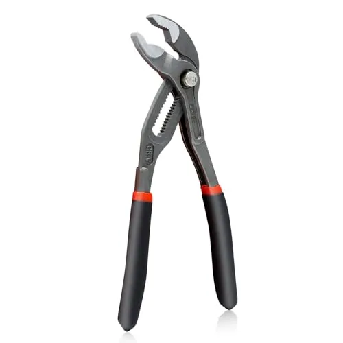 CCLIFE Wasserpumpenzange 175 mm Rohrzange aus Cr-V Stahl Pumpenzange mit Knopföffnung