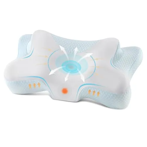 DONAMA Nackenkissen Kopfkissen Memory Foam Kissen,Schlafkissen für Seiten Rücken & Bauchschläfer