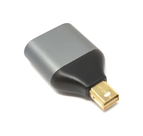 DisplayPort Adapter Mini DP Stecker zu USB 3.1 Typ C Buchse 4K Kabel in Grau