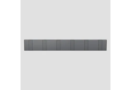 doporro Wandgarderobe Garderobenhaken Wandhaken Garderobenleiste aus Alu mit 4/6 Haken