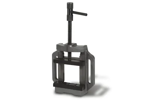 EBERTH Maschinenschraubstock 150mm - Schraubstock aus Grauguss und Stahl, ideal für Bohr- und Fräsarbeiten mit max. Spannbreite von 129mm. Perfekt für Werkstatt und Heimwerker.