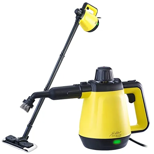 Sichler Haushaltsgeräte Lamellenreiniger 2in1-Hand-Dampfreiniger - Dampfreiniger mit 1.200 W und 16-tlg. Zubehör für hygienische Reinigung. Nur 4 Minuten Aufheizzeit und 102 °C heißer Dampf für chemiefreies Putzen.