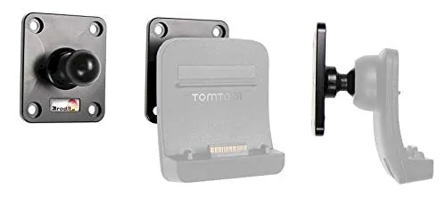 Brodit Gerätehalter 215588 für TomTom Navigationsgeräte - Halterungen für Navigationsgeräte, made in Sweden, ideal für TomTom GO 5000, GO 600 und mehr, bietet einfachen Zugang zu Daten- und Ladekabel.