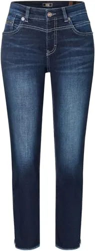 Mac - Damen 5-Pocket Jeans, Rich Slim (5755-90-0389L), Größe:W44, Länge:L26, Farbe:Dark Blue Bright Used (D888)