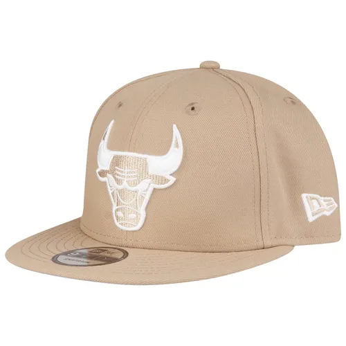 New Era 9Fifty Snapback Cap - Chicago Bulls in Camel Beige - Hüte & Mützen, stylische Snapback-Cap mit sportlichem Chicago Bulls-Design, perfekt für Freizeit und Sommer.