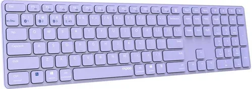 Rapoo E9800M Kabellose Tastatur in Violett – Vollformat QWERTY