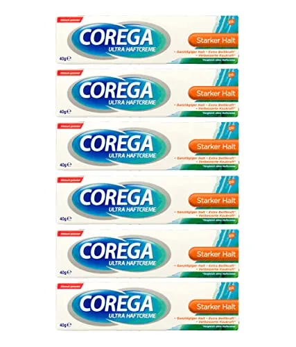 Corega Haftcreme Ultra Starker Halt 40ml, 6 Stk. von bellaton