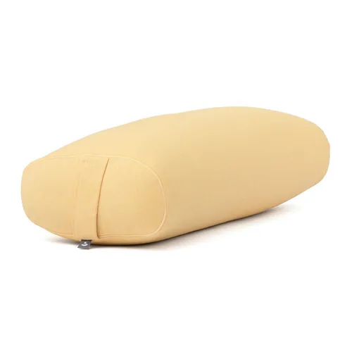 Bodhi Yoga Bolster OVAL CLASSIC DOBBY in gelb von Bodynova