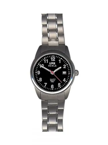 Basic 7170-6 Quarzuhr mit Titangehäuse - Armbanduhren für Damen, elegantes Design mit matt/poliertem Titangehäuse und integriertem Band, wasserdicht bis 5 atm für den täglichen Gebrauch.