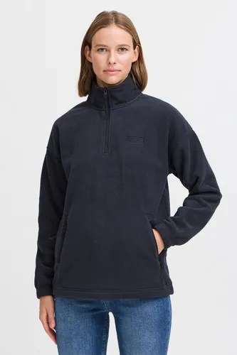 OXMO Troyer Pullover OXMatsine in Insignia Blue - L - Stylischer Troyer-Pullover aus 100% Polyester, ideal für lässige Looks. Mit Reißverschlusstaschen und bequemer Passform für optimalen Tragekomfort.