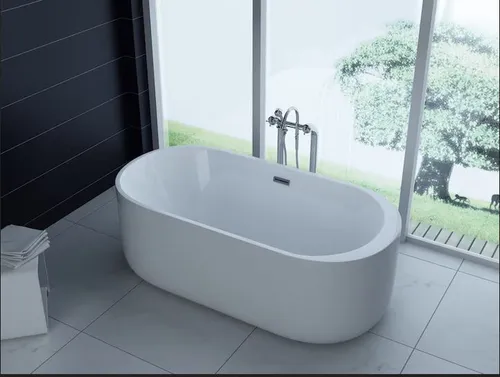 Produktbild PureHaven Freistehende Acryl-Badewanne 170x80 cm