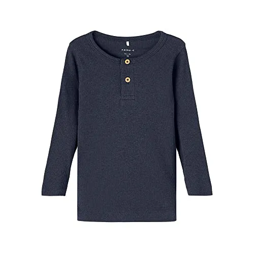 NAME IT Jungen Nmmkab Ls Top Noos Langarm Shirt, Dark Sapphire, 86